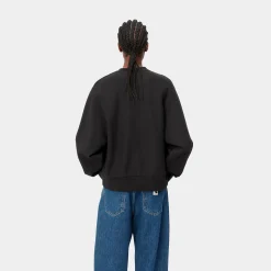 Sweats>Carhartt WIP W' American Script Sweatshirt Black