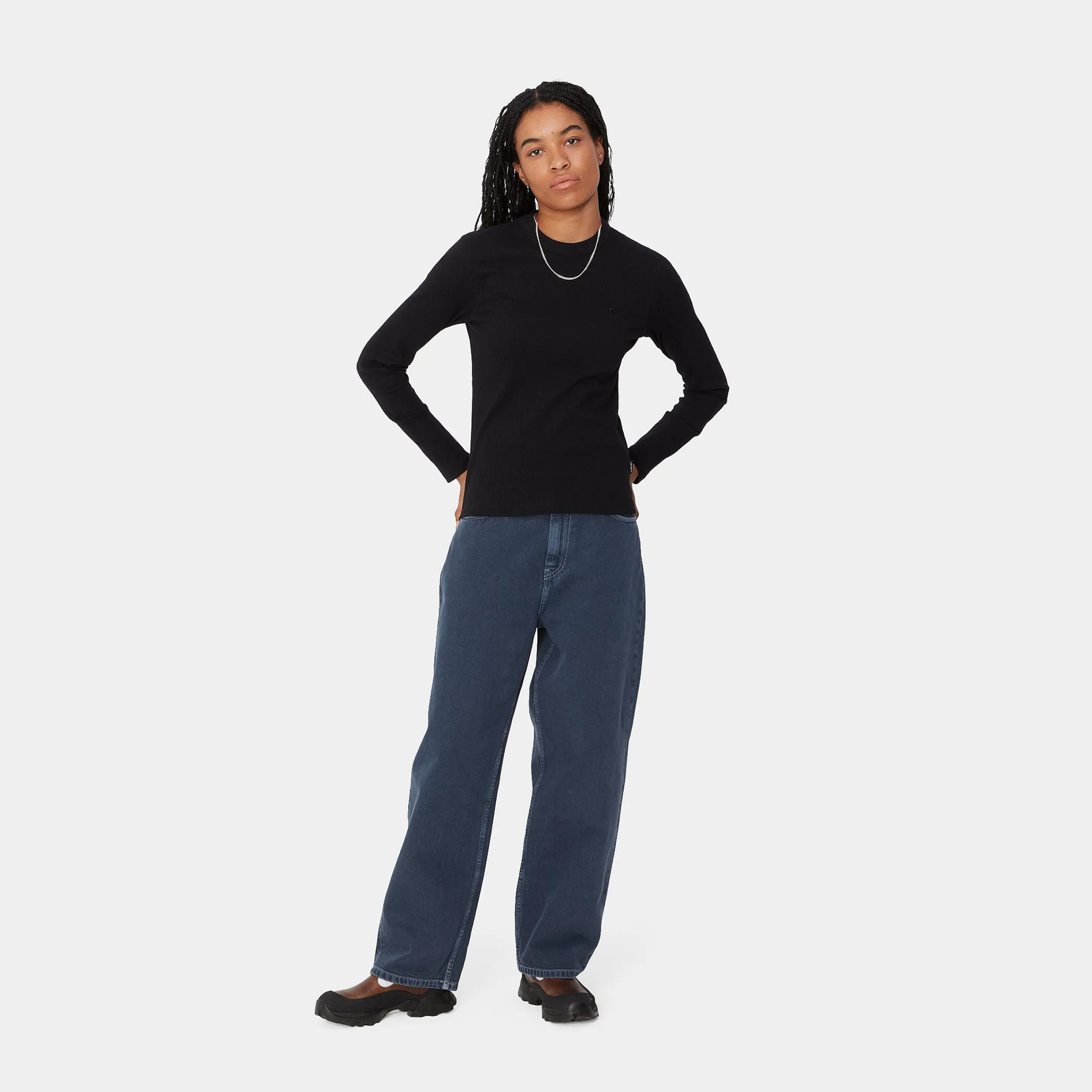 Hosen>Carhartt WIP W' Brandon Pant Air Force Blue