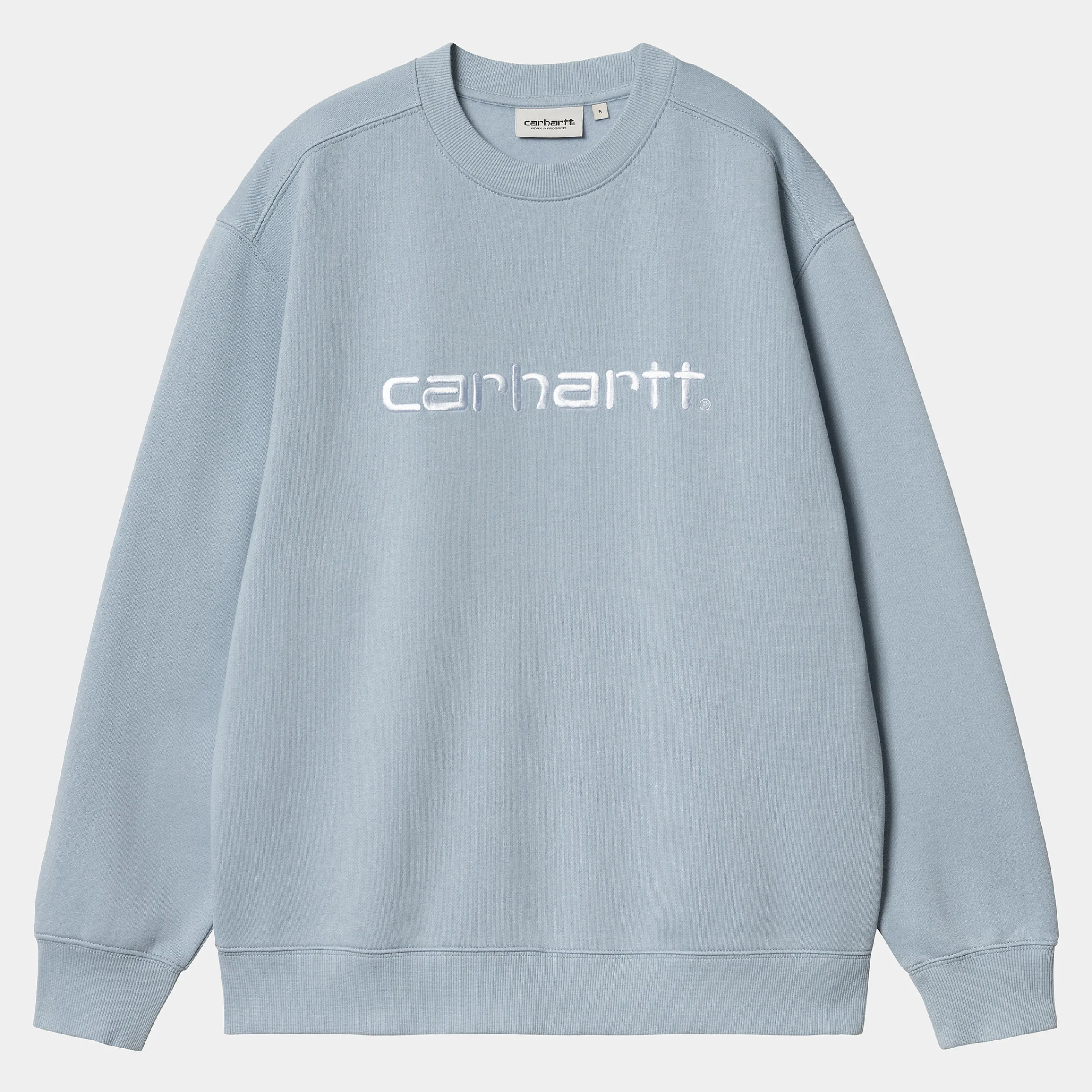 Sweats>Carhartt WIP W' Carhartt Sweatshirt Misty Sky / White