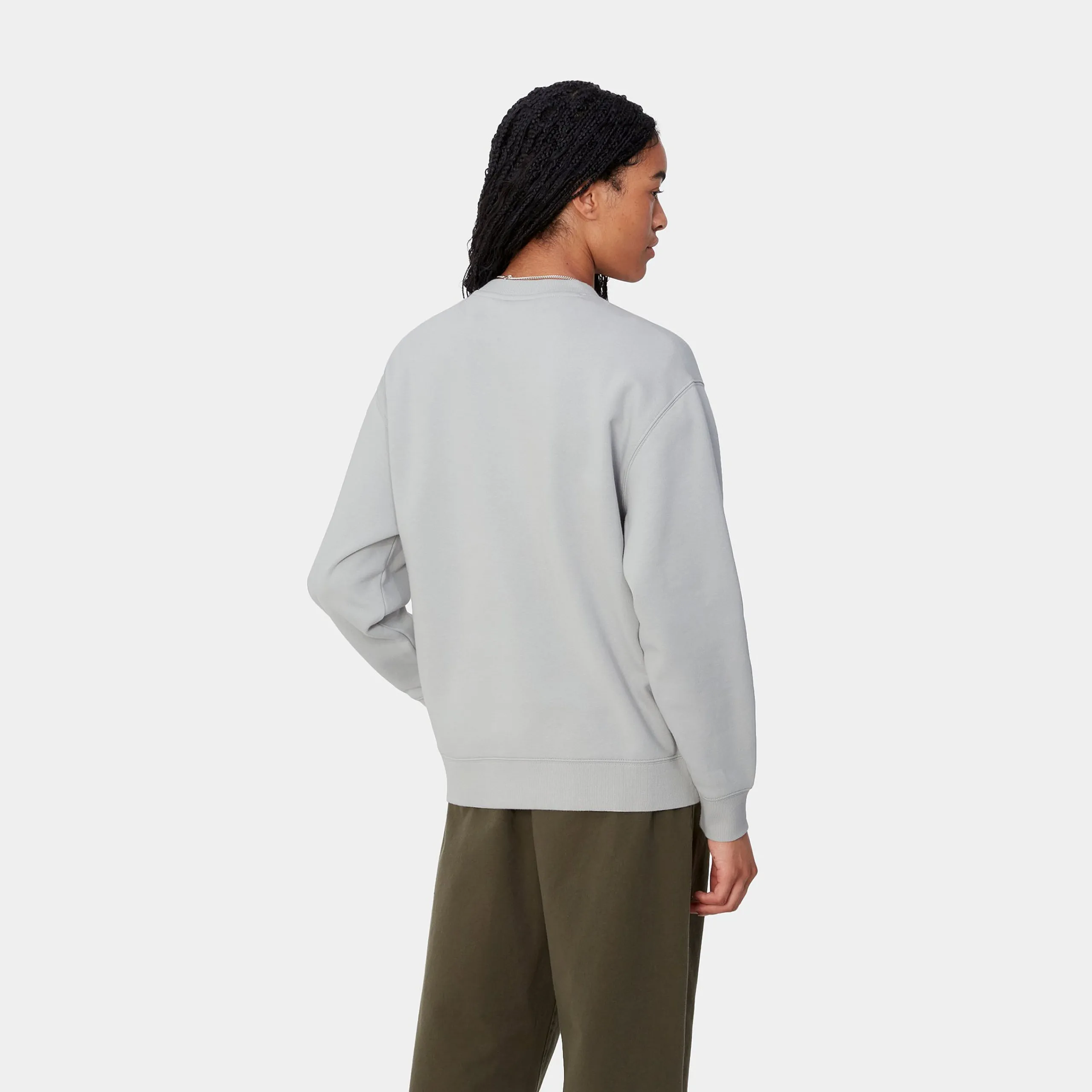 Sweats>Carhartt WIP W' Carhartt Sweatshirt Basalt / White