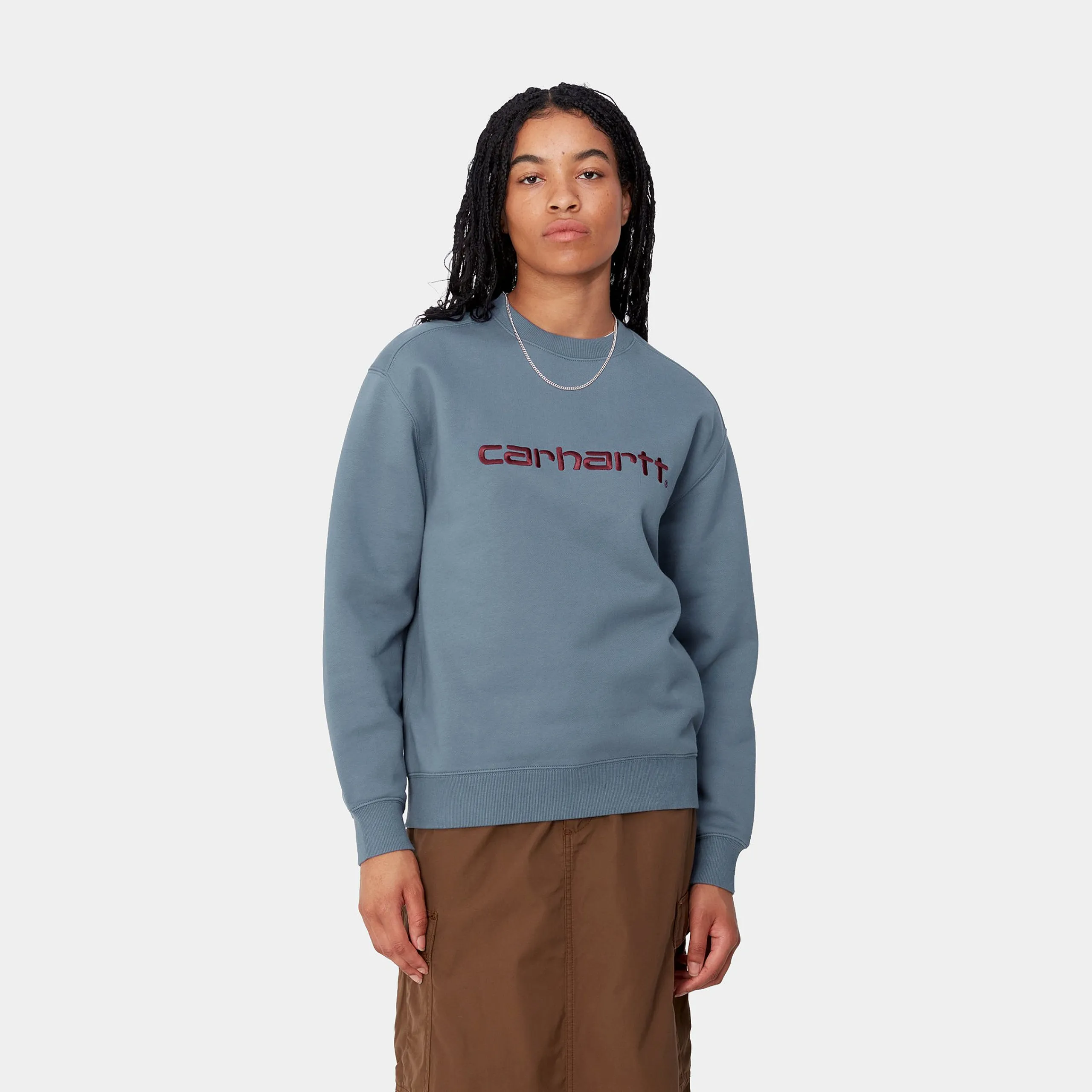 Sweats>Carhartt WIP W' Carhartt Sweatshirt Positano / Malbec