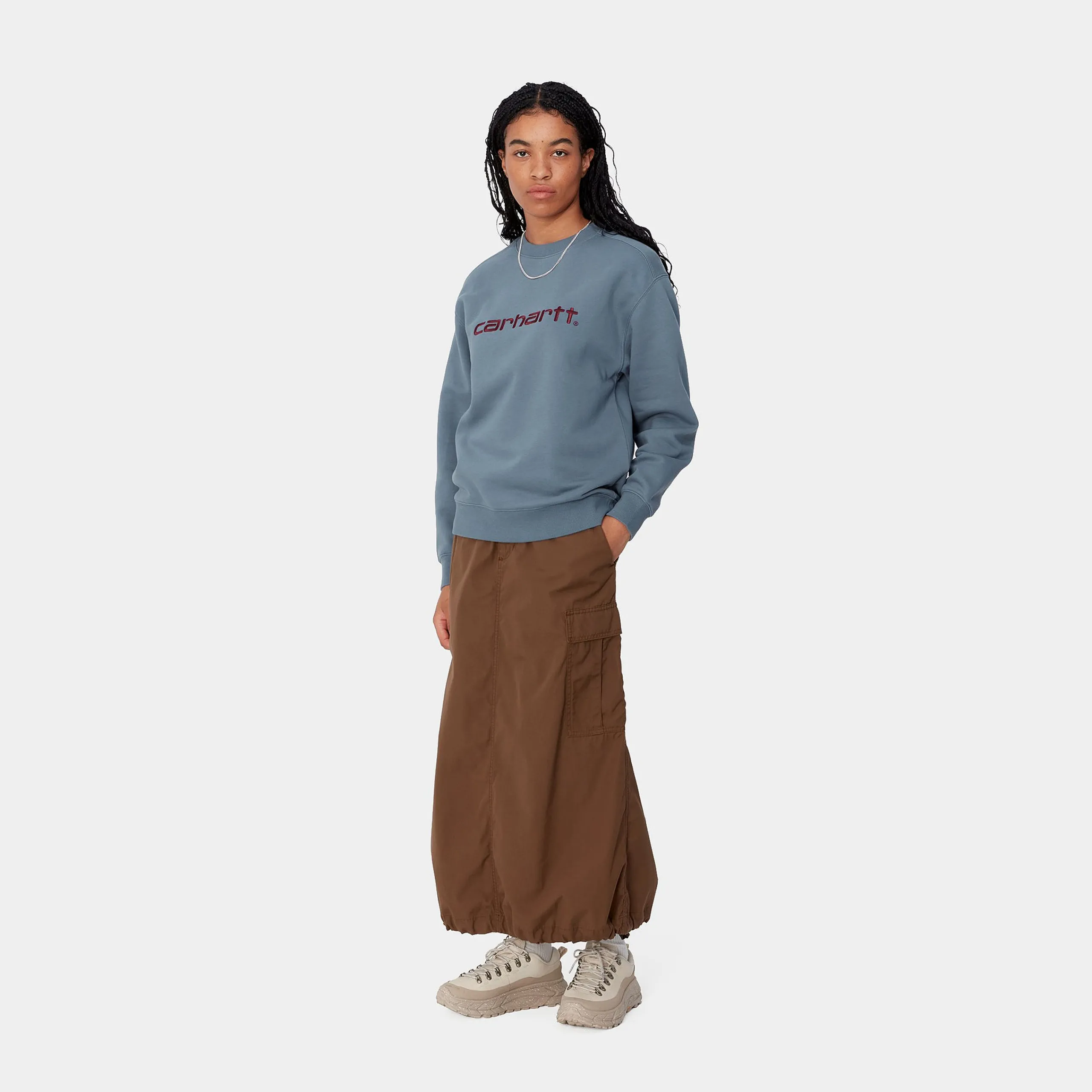 Sweats>Carhartt WIP W' Carhartt Sweatshirt Positano / Malbec