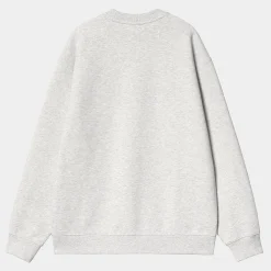 Sweats>Carhartt WIP W' Carhartt Sweatshirt Ash Heather / Dusty Rose