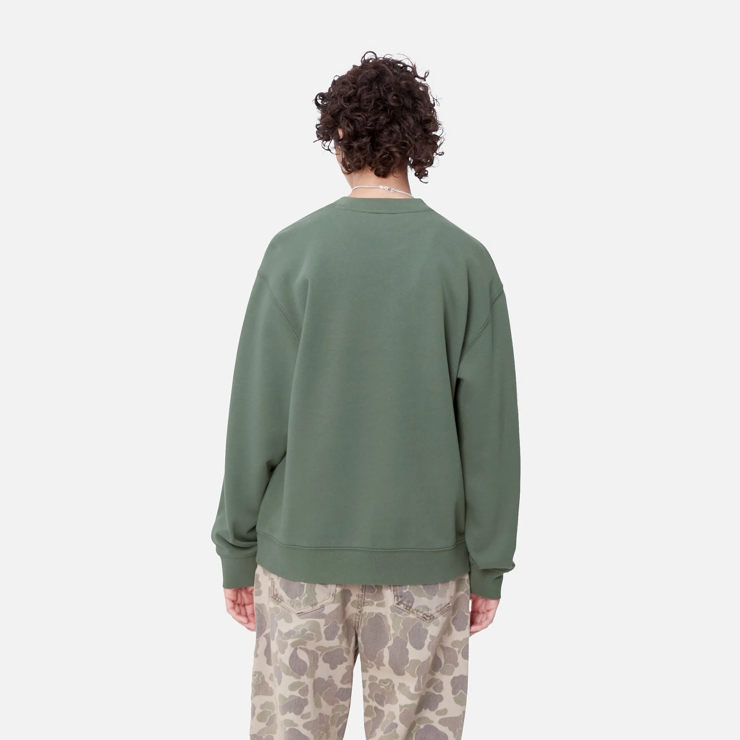 Sweats>Carhartt WIP W' Carhartt Sweatshirt Duck Green / Aura
