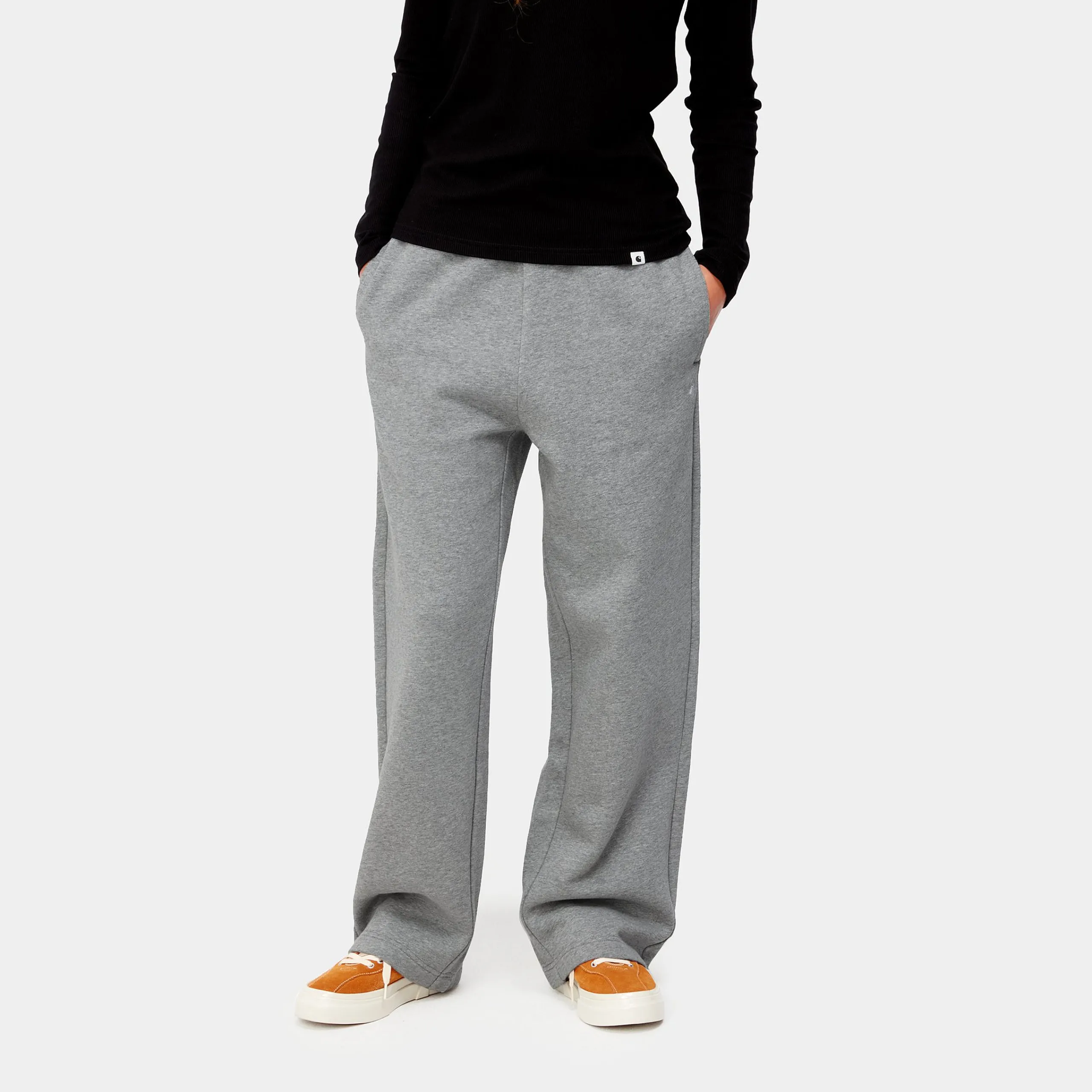 Sweats>Carhartt WIP W' Casey Sweat Pant Grey Heather / Silver