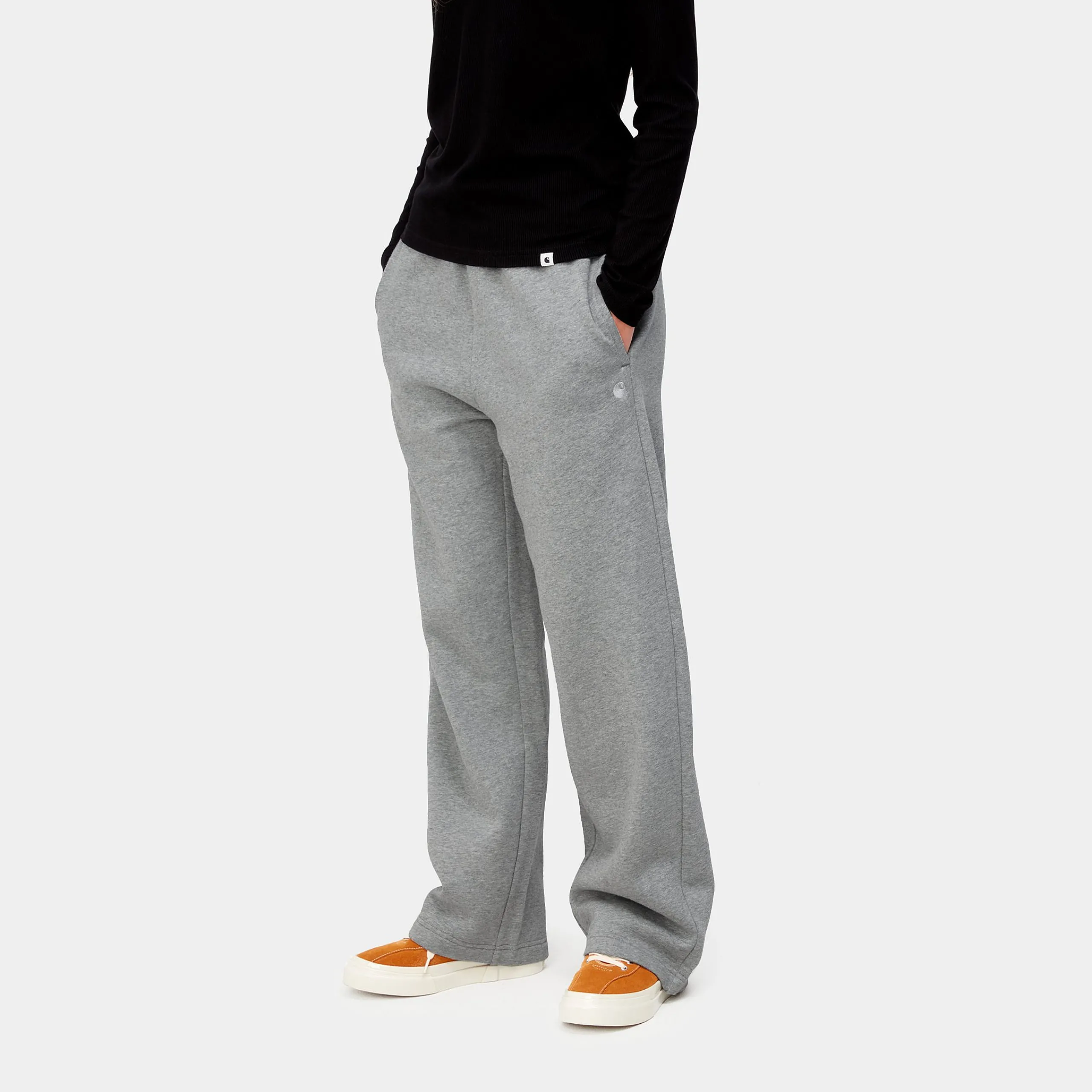 Sweats>Carhartt WIP W' Casey Sweat Pant Grey Heather / Silver