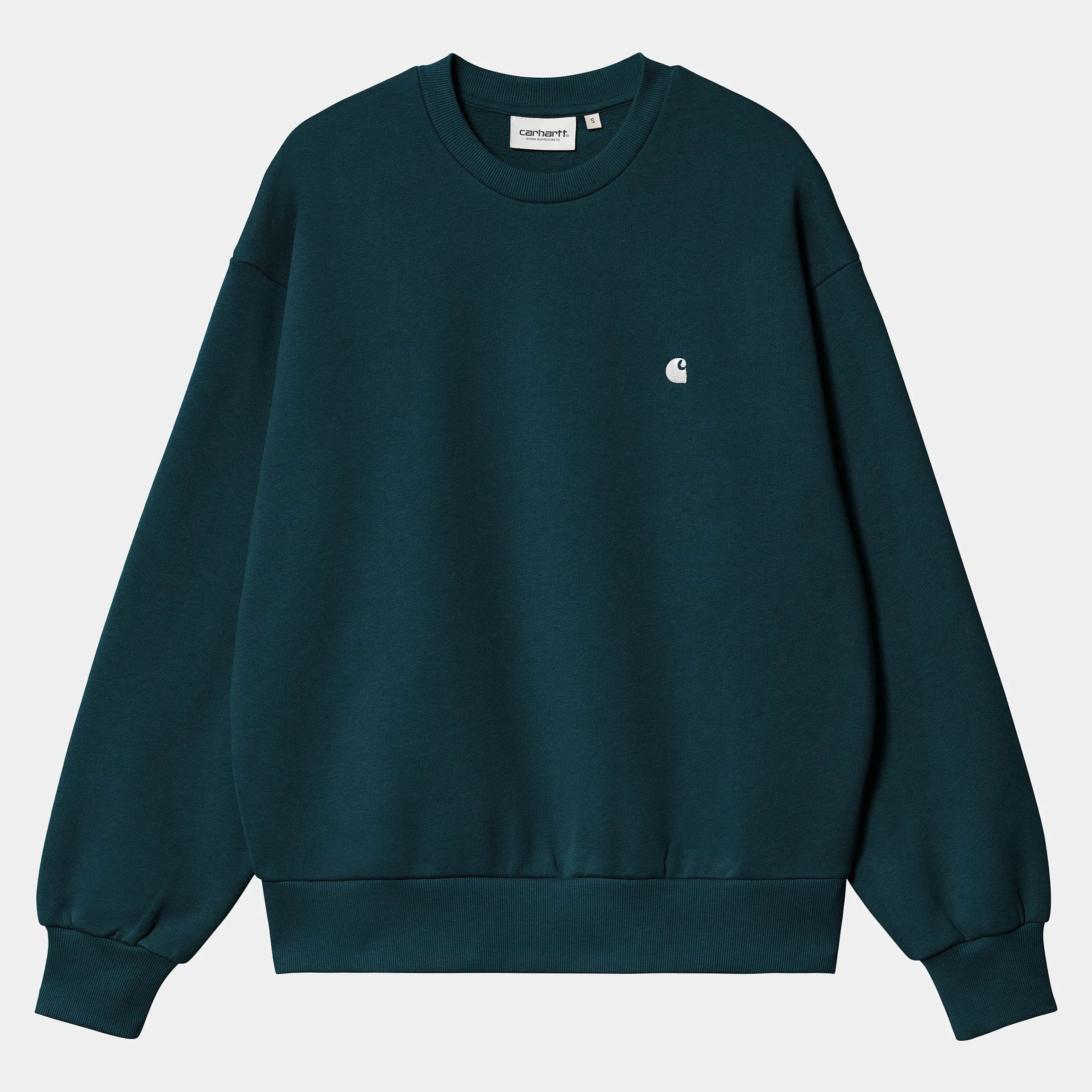 Sweats>Carhartt WIP W' Casey Sweatshirt Duck Blue / Silver
