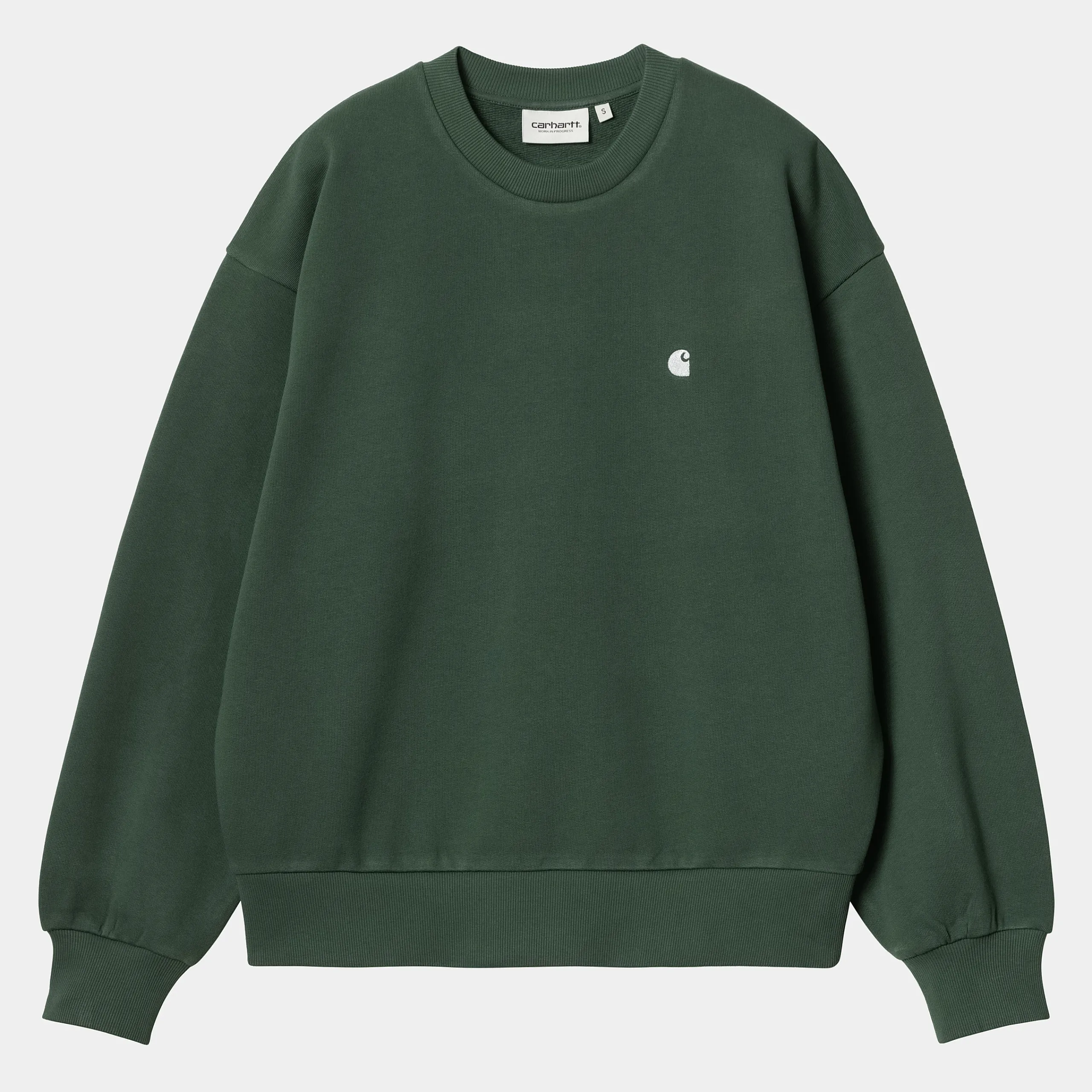 Sweats>Carhartt WIP W' Casey Sweatshirt Sycamore Tree / Silver