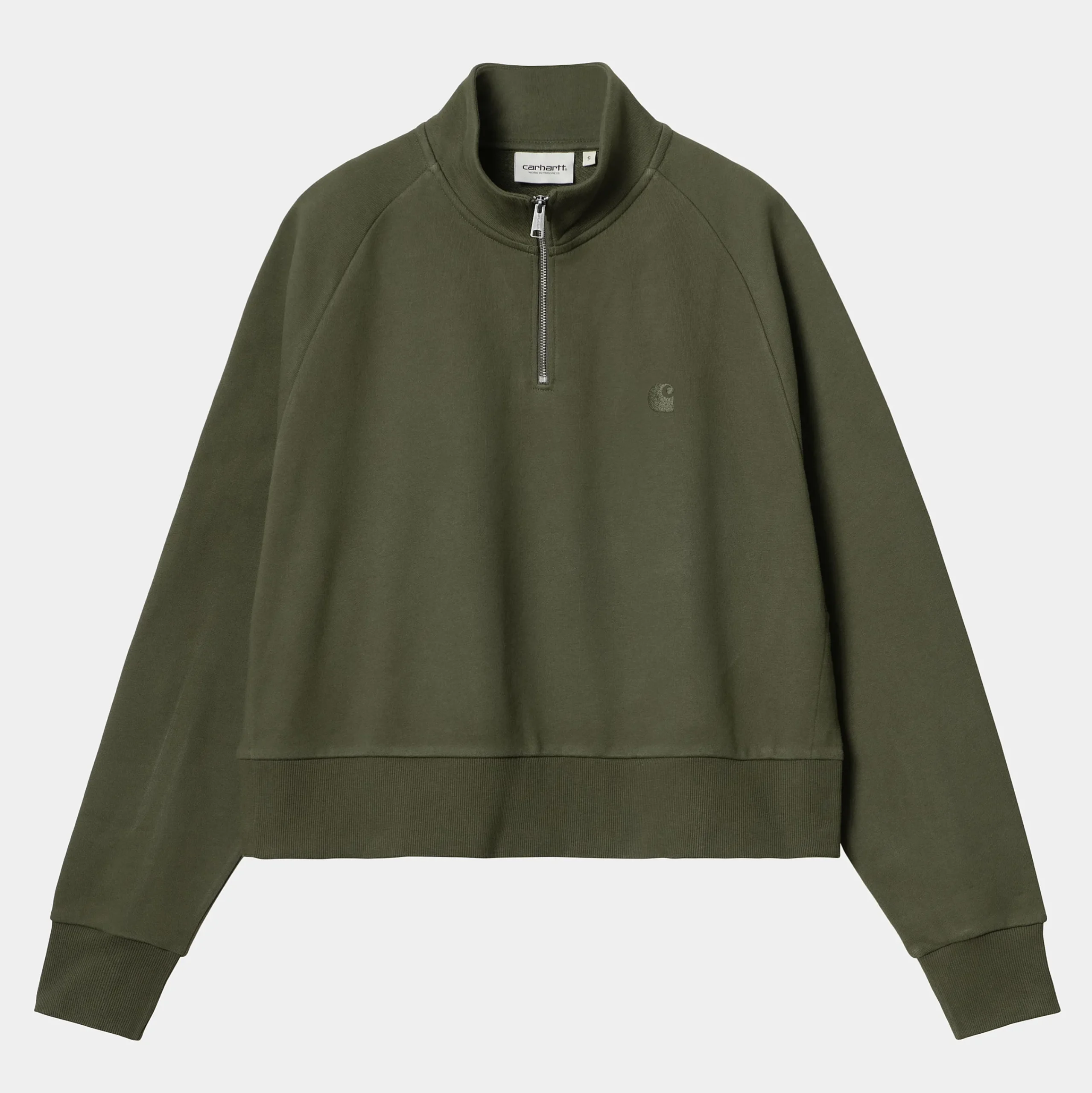 Sweats>Carhartt WIP W' Colburn High Neck Sweat Office Green