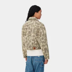 Jacken|Denim>Carhartt WIP W' Duck Orell Jacket Camo Duck, Black