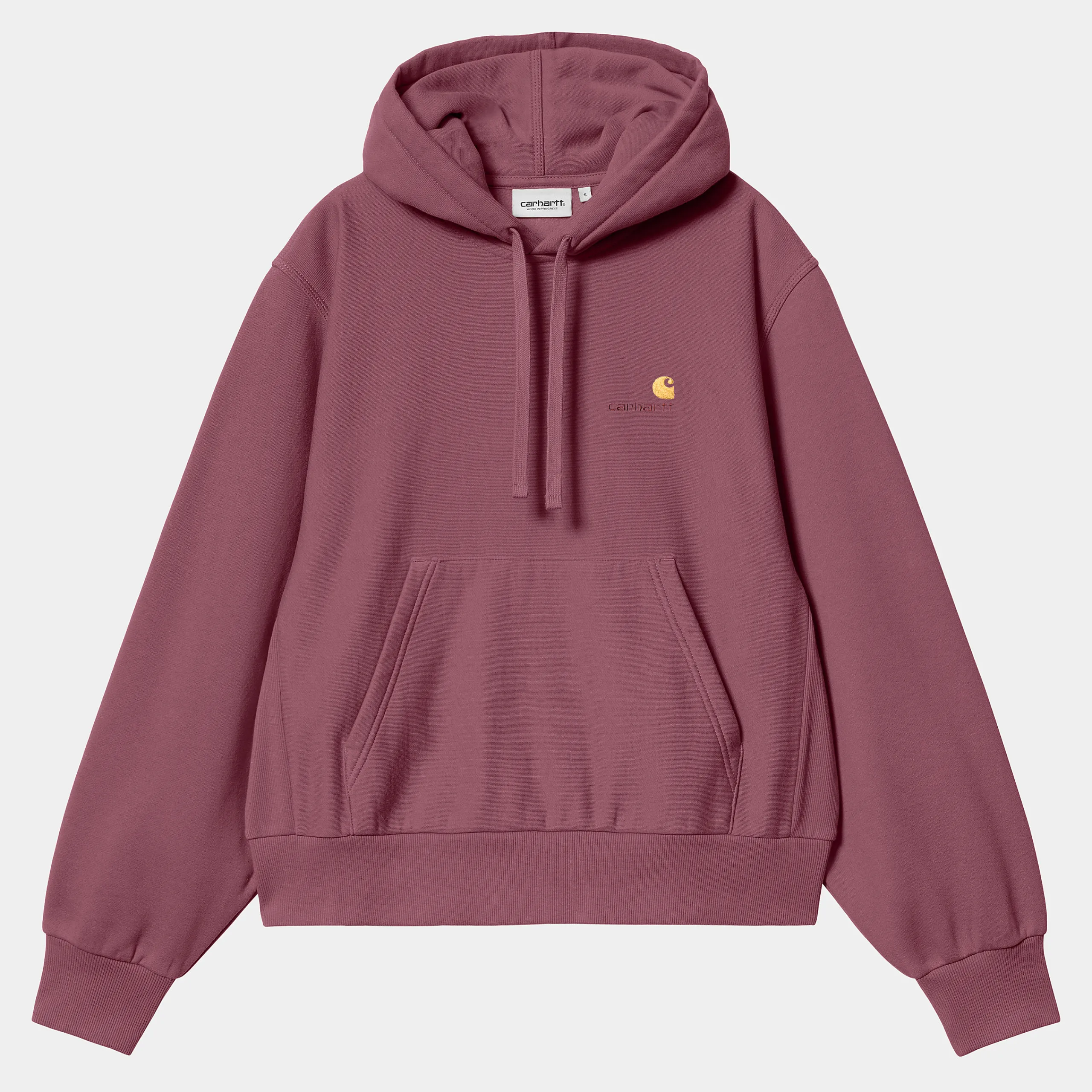 Sweats>Carhartt WIP W' Hooded American Script Sweatshirt Dusty Fuchsia
