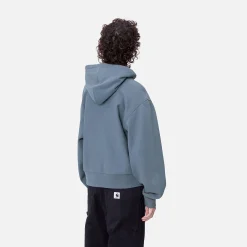 Sweats>Carhartt WIP W' Hooded American Script Sweatshirt Positano