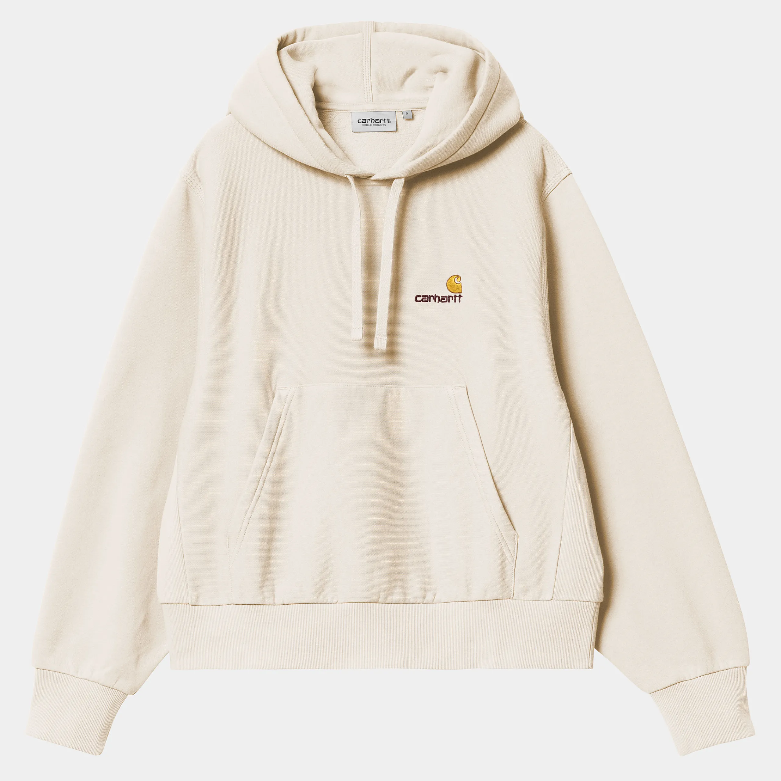 Sweats>Carhartt WIP W' Hooded American Script Sweatshirt Moonbeam