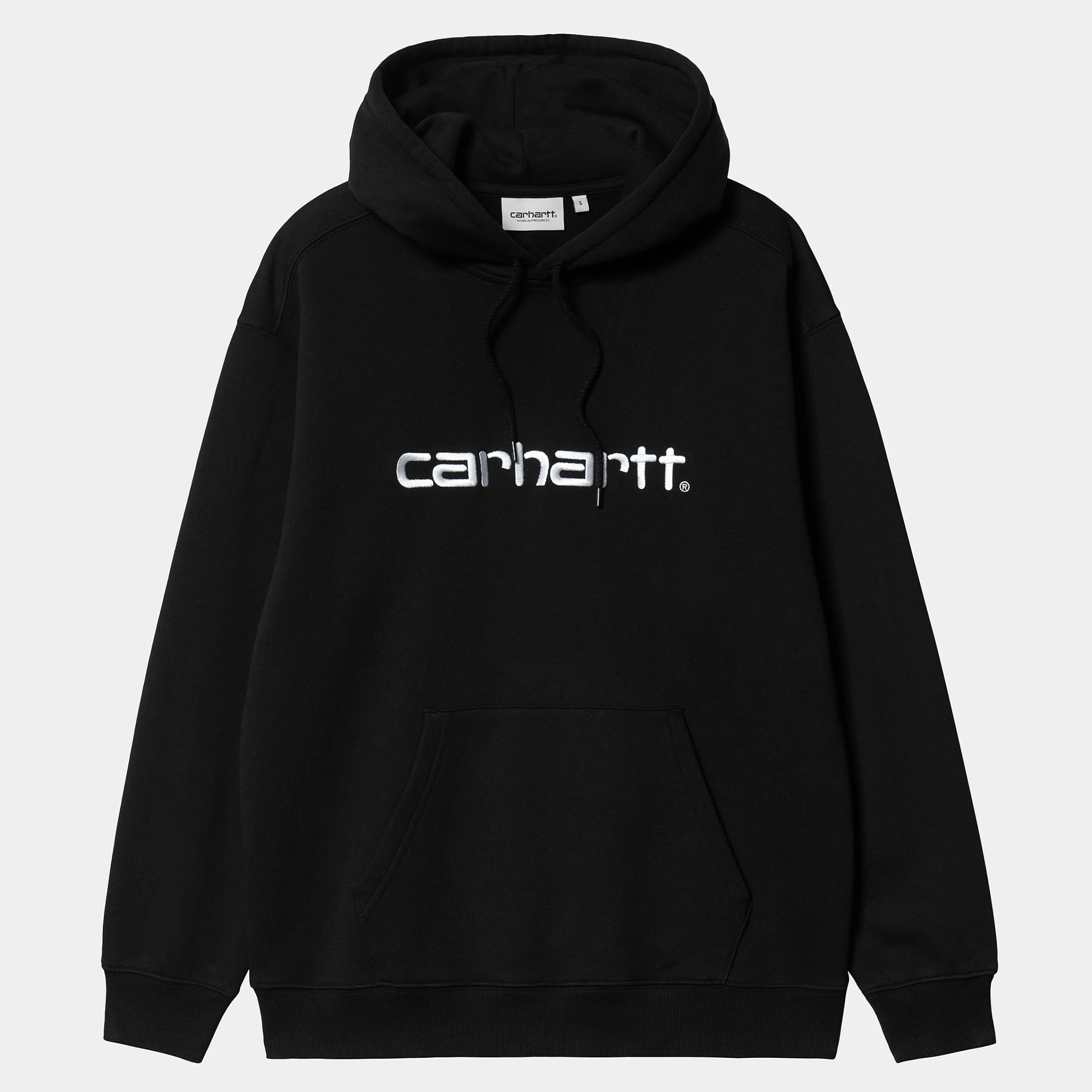 Sweats>Carhartt WIP W' Hooded Carhartt Sweatshirt Black / White