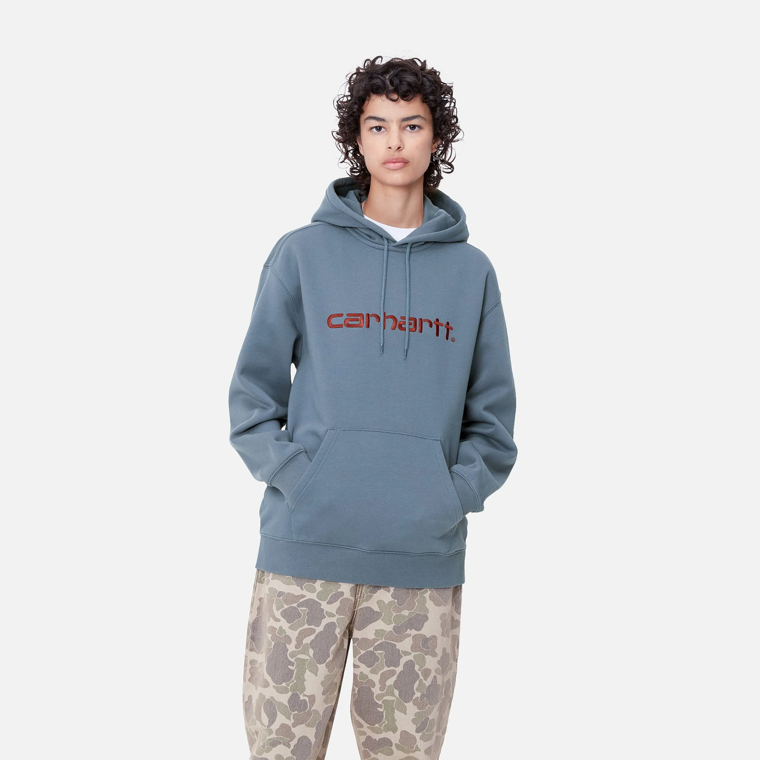 Sweats>Carhartt WIP W' Hooded Carhartt Sweatshirt Positano / Malbec