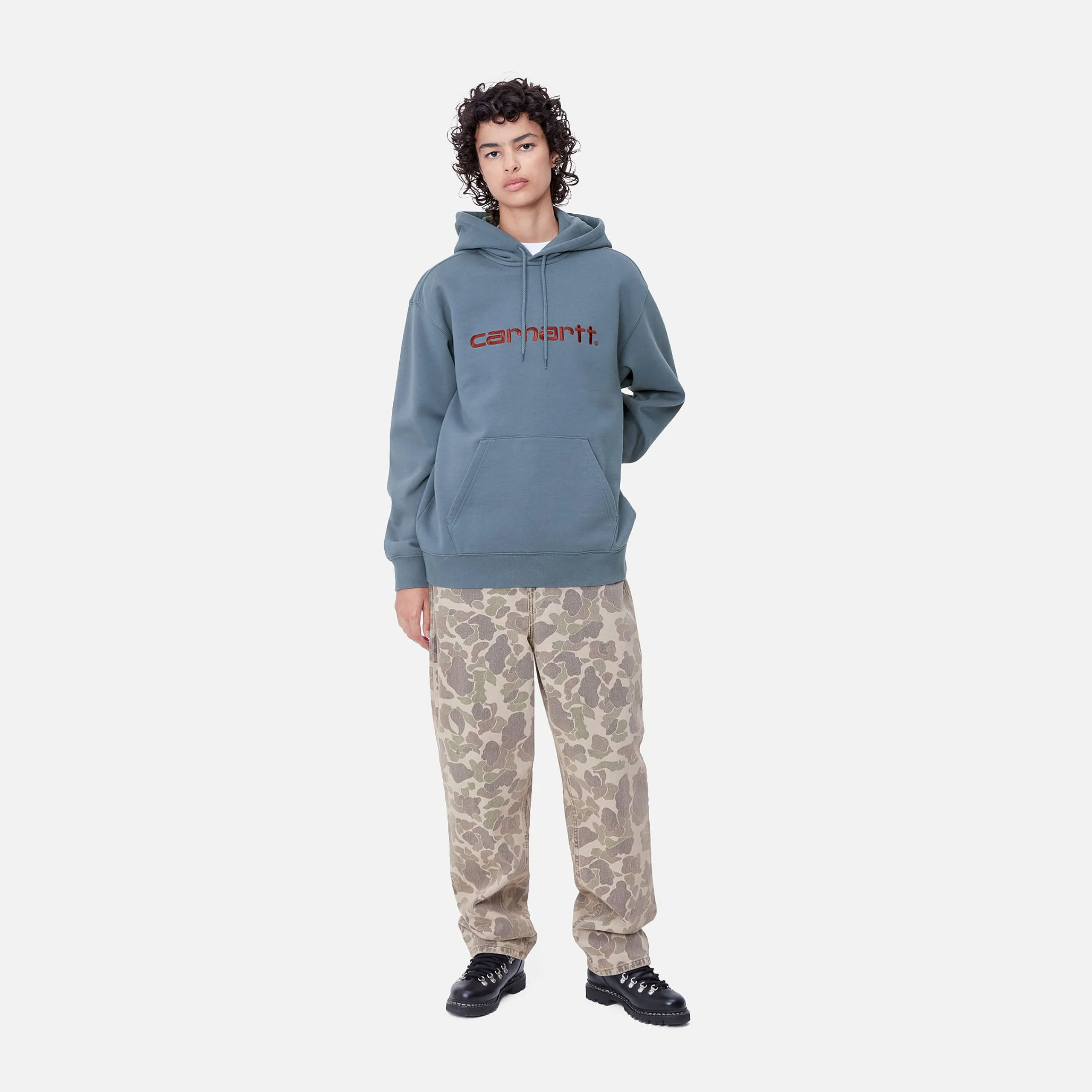 Sweats>Carhartt WIP W' Hooded Carhartt Sweatshirt Positano / Malbec