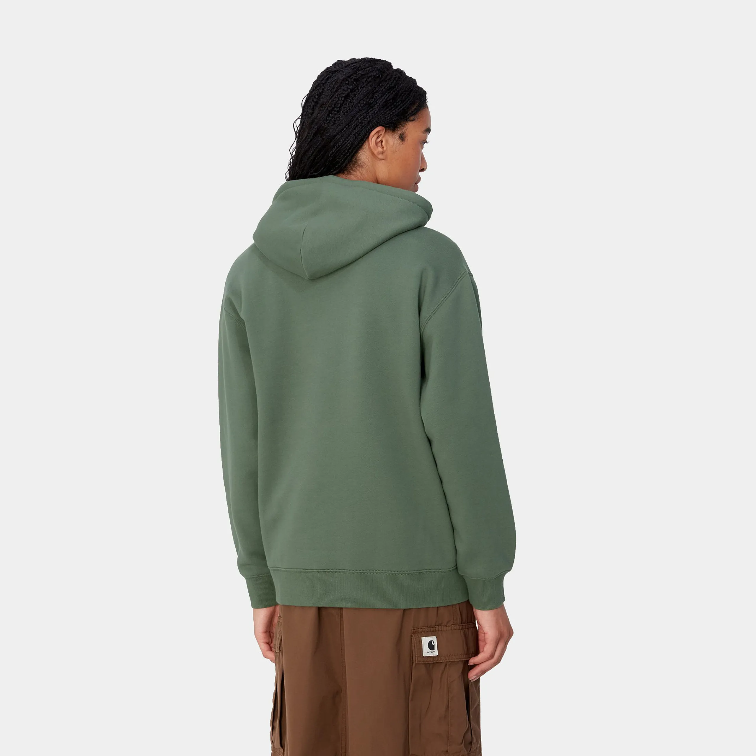 Sweats>Carhartt WIP W' Hooded Carhartt Sweatshirt Duck Green / Aura