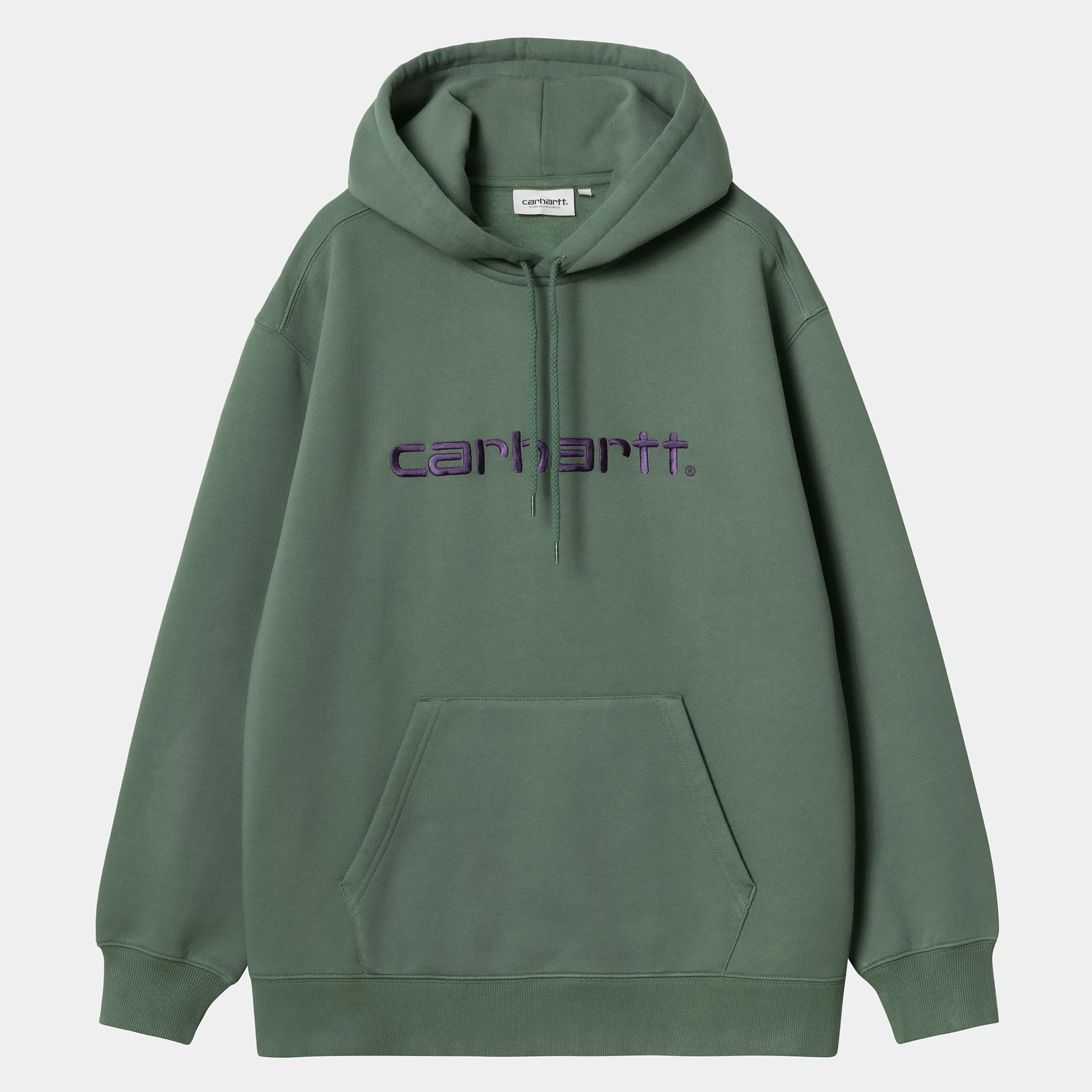Sweats>Carhartt WIP W' Hooded Carhartt Sweatshirt Duck Green / Aura