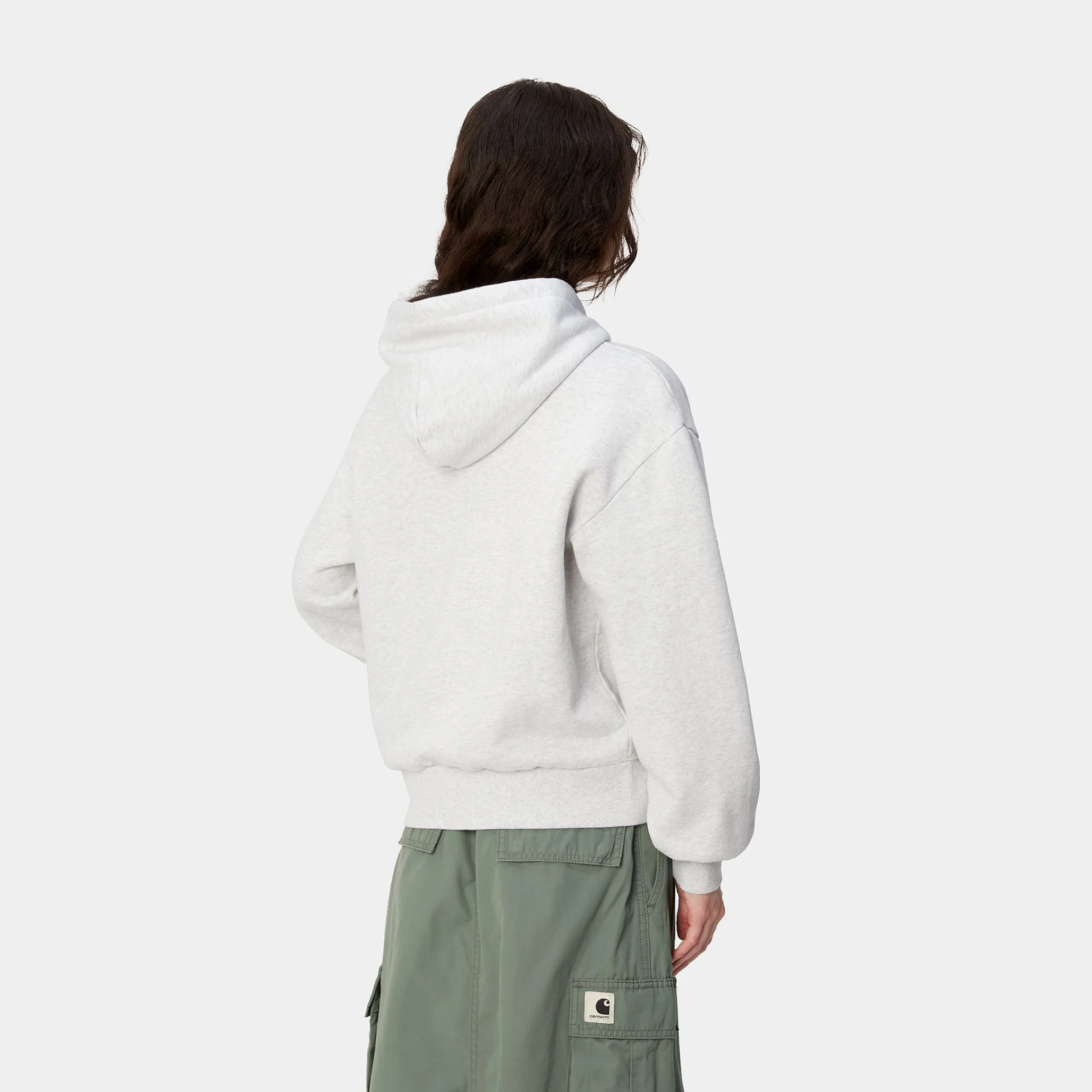Sweats>Carhartt WIP W' Hooded Casey Sweatshirt Ash Heather / Silver