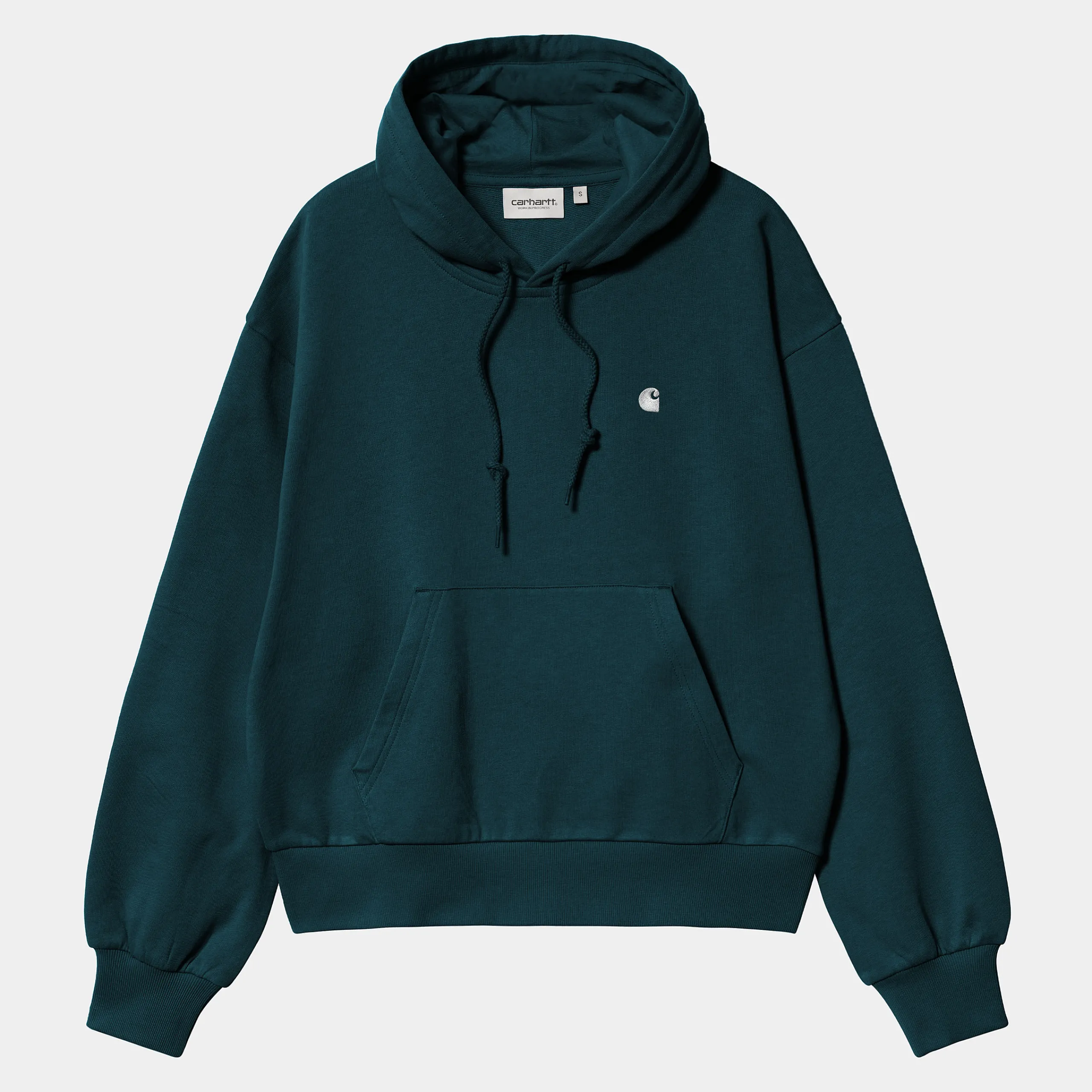 Sweats>Carhartt WIP W' Hooded Casey Sweatshirt Duck Blue / Silver