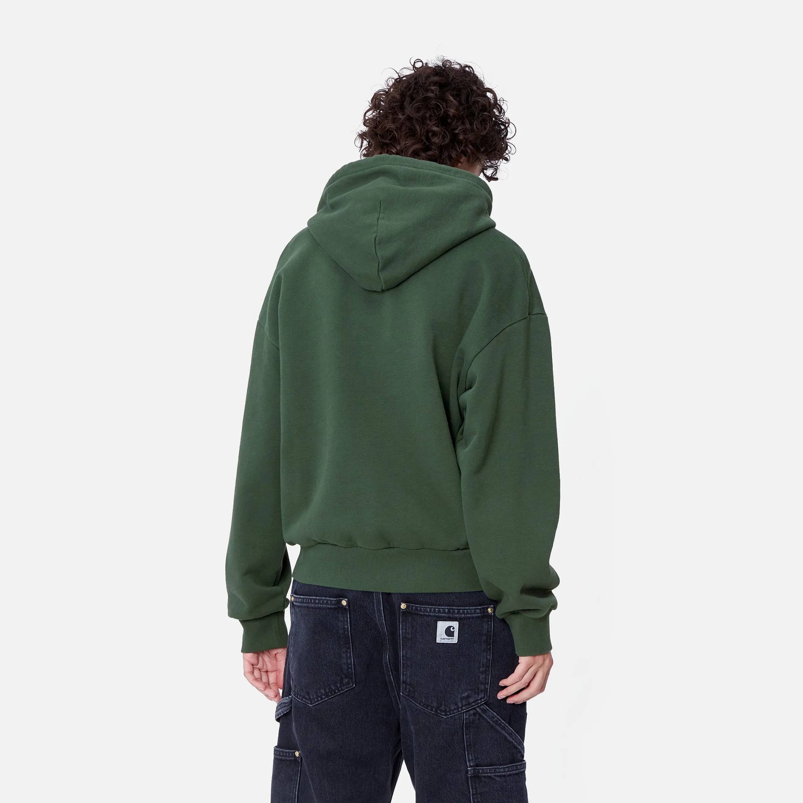 Sweats>Carhartt WIP W' Hooded Casey Sweatshirt Sycamore Tree / Silver