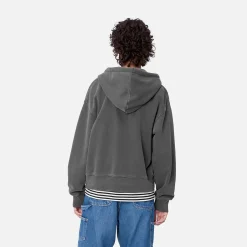 Sweats>Carhartt WIP W' Hooded Nelson Jacket Graphite