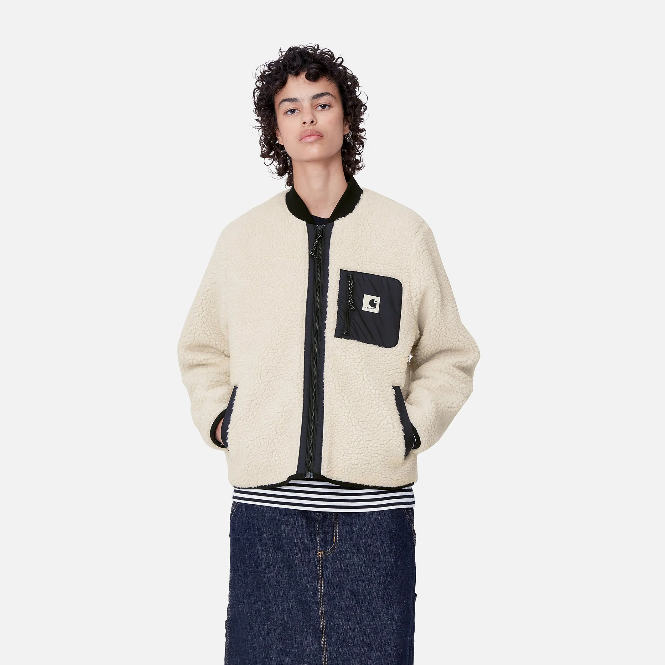 Jacken>Carhartt WIP W' Janet Liner Moonbeam / Black