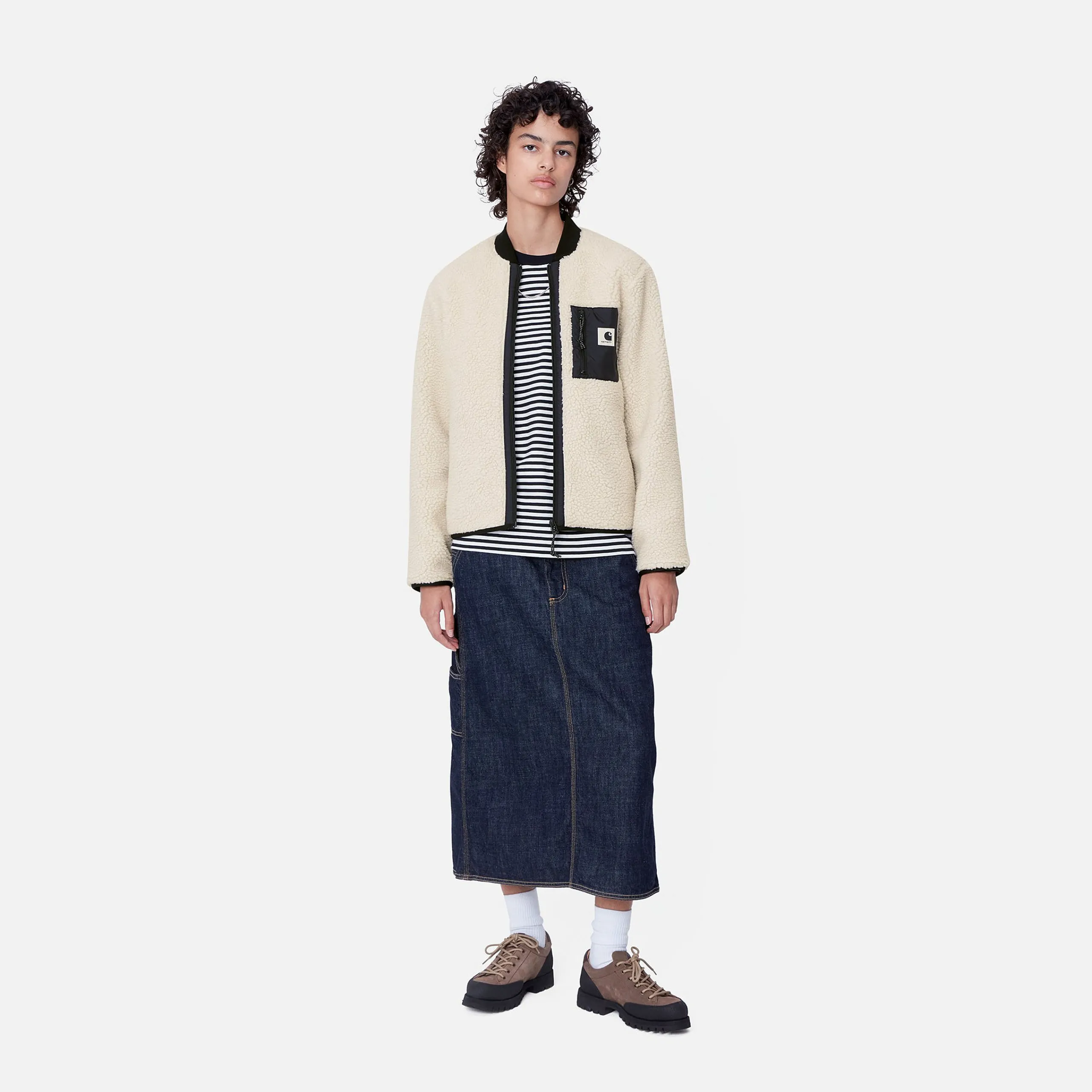 Jacken>Carhartt WIP W' Janet Liner Moonbeam / Black