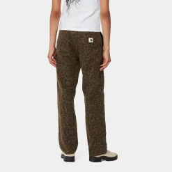 Hosen>Carhartt WIP W' Leo Pierce Pant Straight Camo Leo, Tamarind / Tamarind