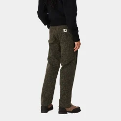 Hosen>Carhartt WIP W' Leo Pierce Pant Straight Camo Leo, Tamarind / Office Green