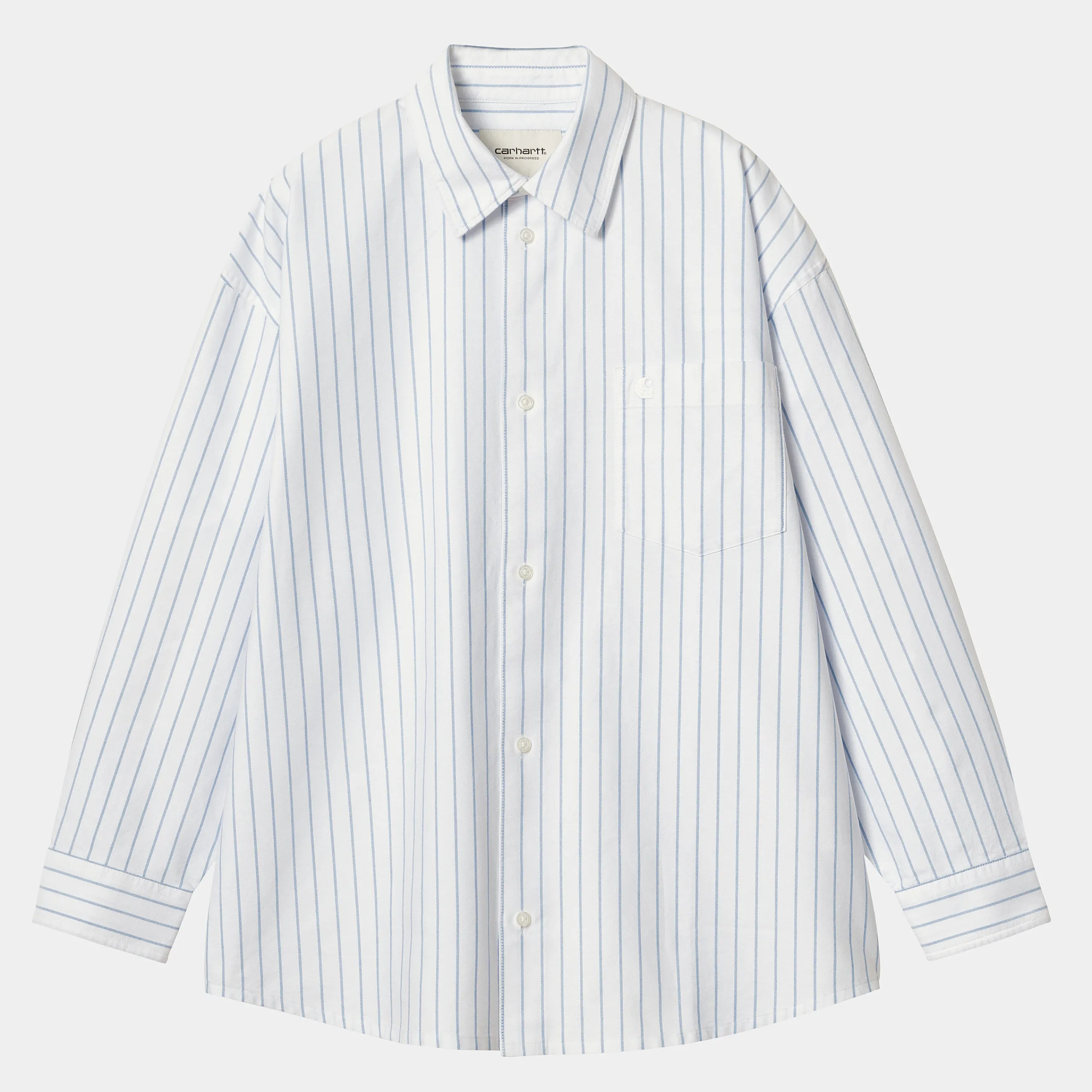 Hemden>Carhartt WIP W' L/S Dowlen Shirt Dowlen Stripe, White / White