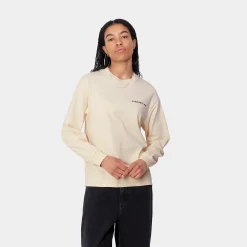 T-Shirts>Carhartt WIP W' L/S Home State T-Shirt Natural