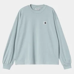 T-Shirts>Carhartt WIP W' L/S Nelson T-Shirt Dusty Ice