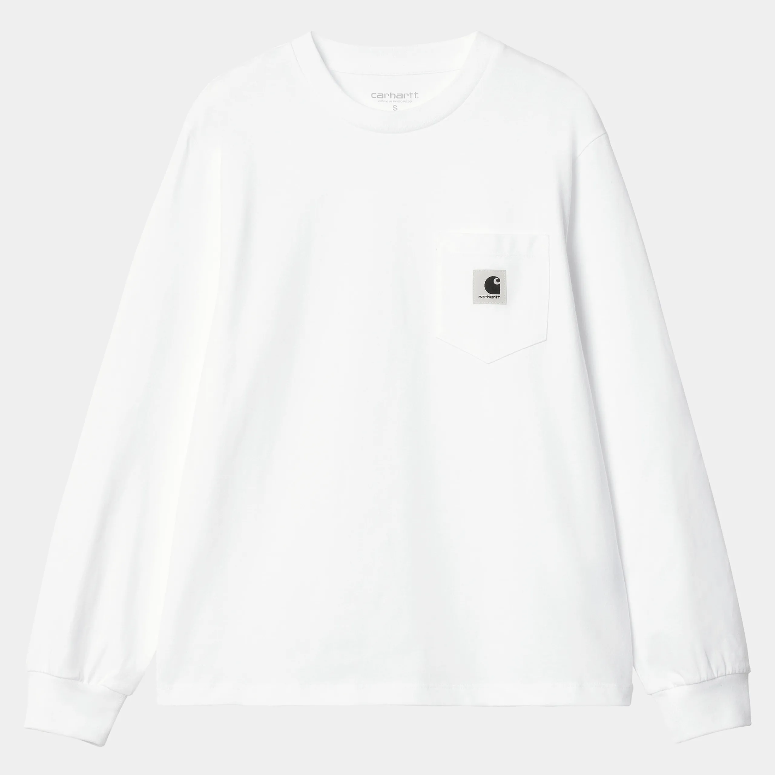 T-Shirts>Carhartt WIP W' L/S Pocket T-Shirt White