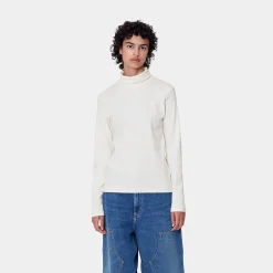 T-Shirts>Carhartt WIP W' L/S Signature Mockneck T-S Wax