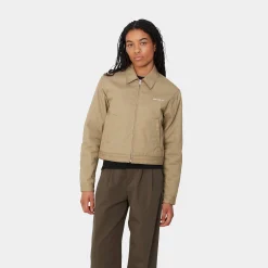 Jacken>Carhartt WIP W' Module Script Jacket Leather / White