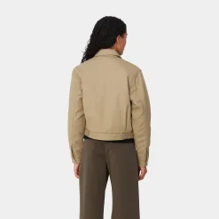 Jacken>Carhartt WIP W' Module Script Jacket Leather / White