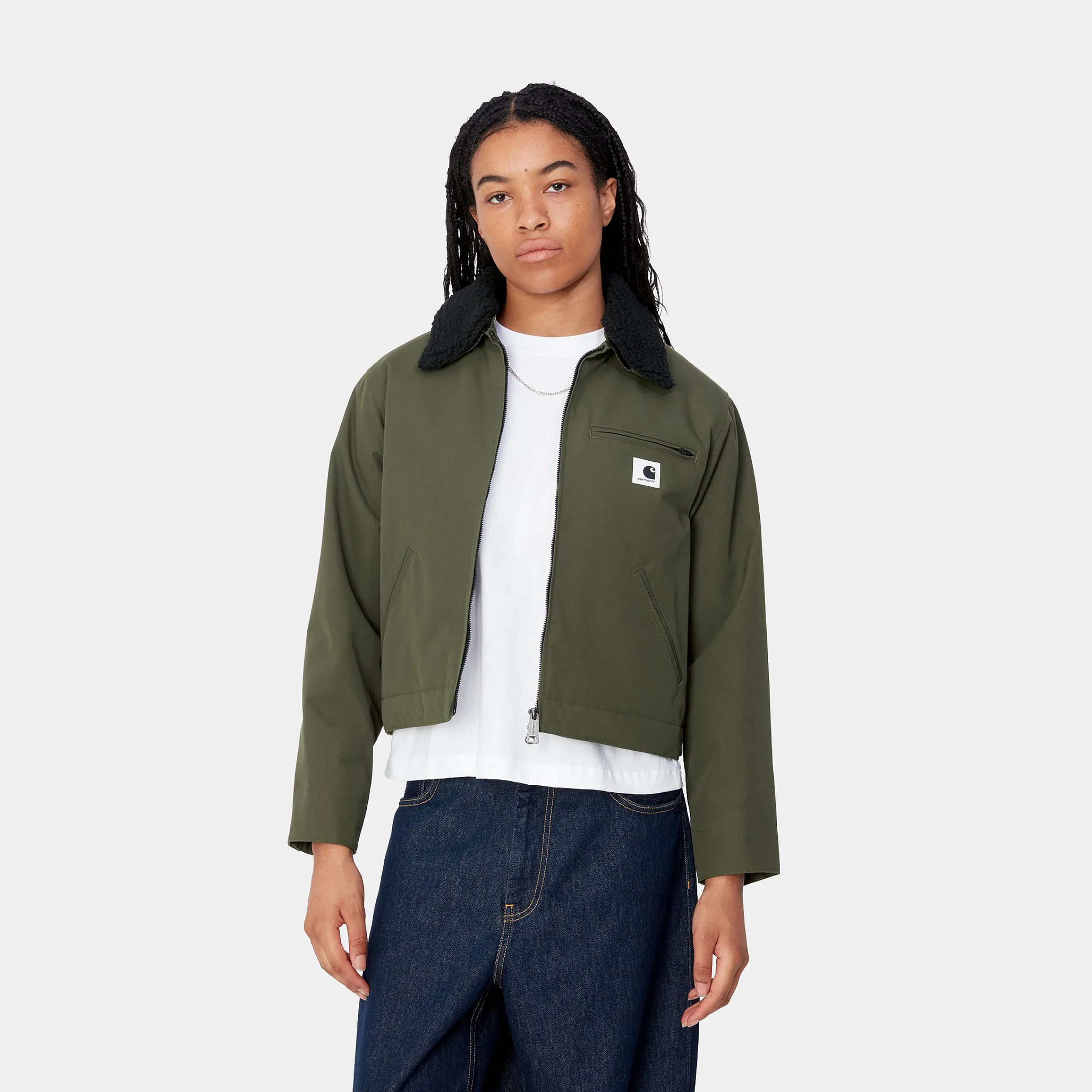 Jacken>Carhartt WIP W' Newkirk Jacket Office Green / Camo Leo, Tamarind