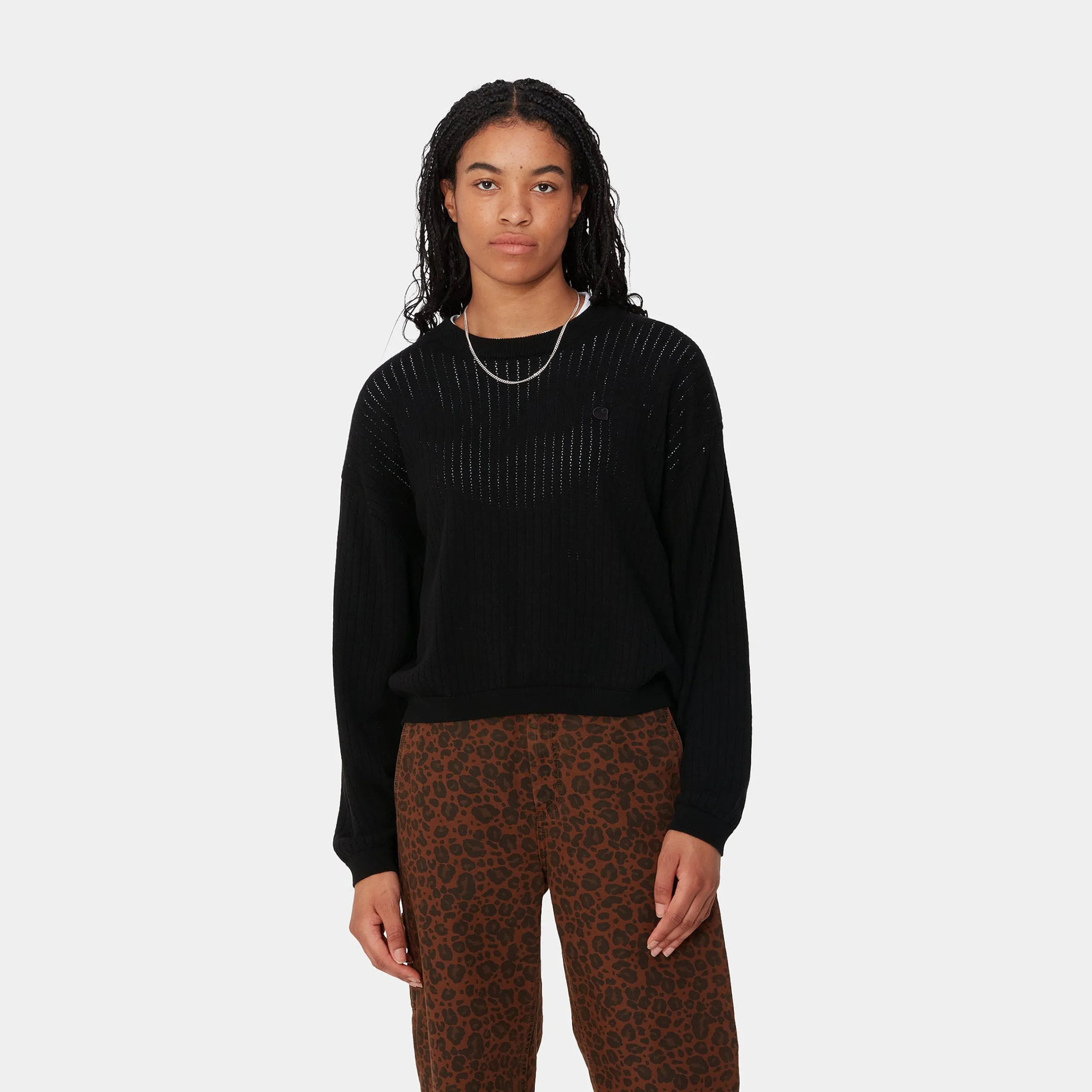 Strick>Carhartt WIP W' Norlina Sweater Black
