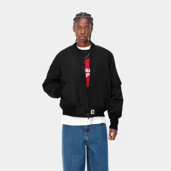 Jacken>Carhartt WIP W' Olten Bomber Black / Smoke Green