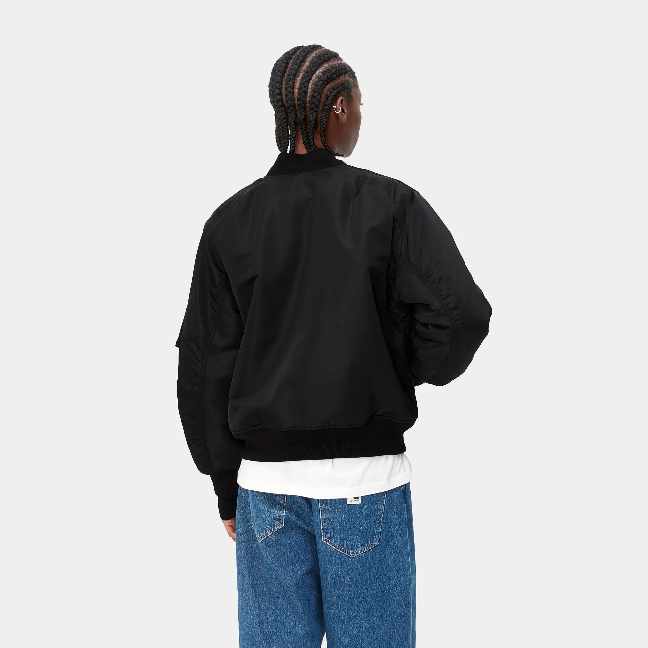 Jacken>Carhartt WIP W' Olten Bomber Black / Smoke Green