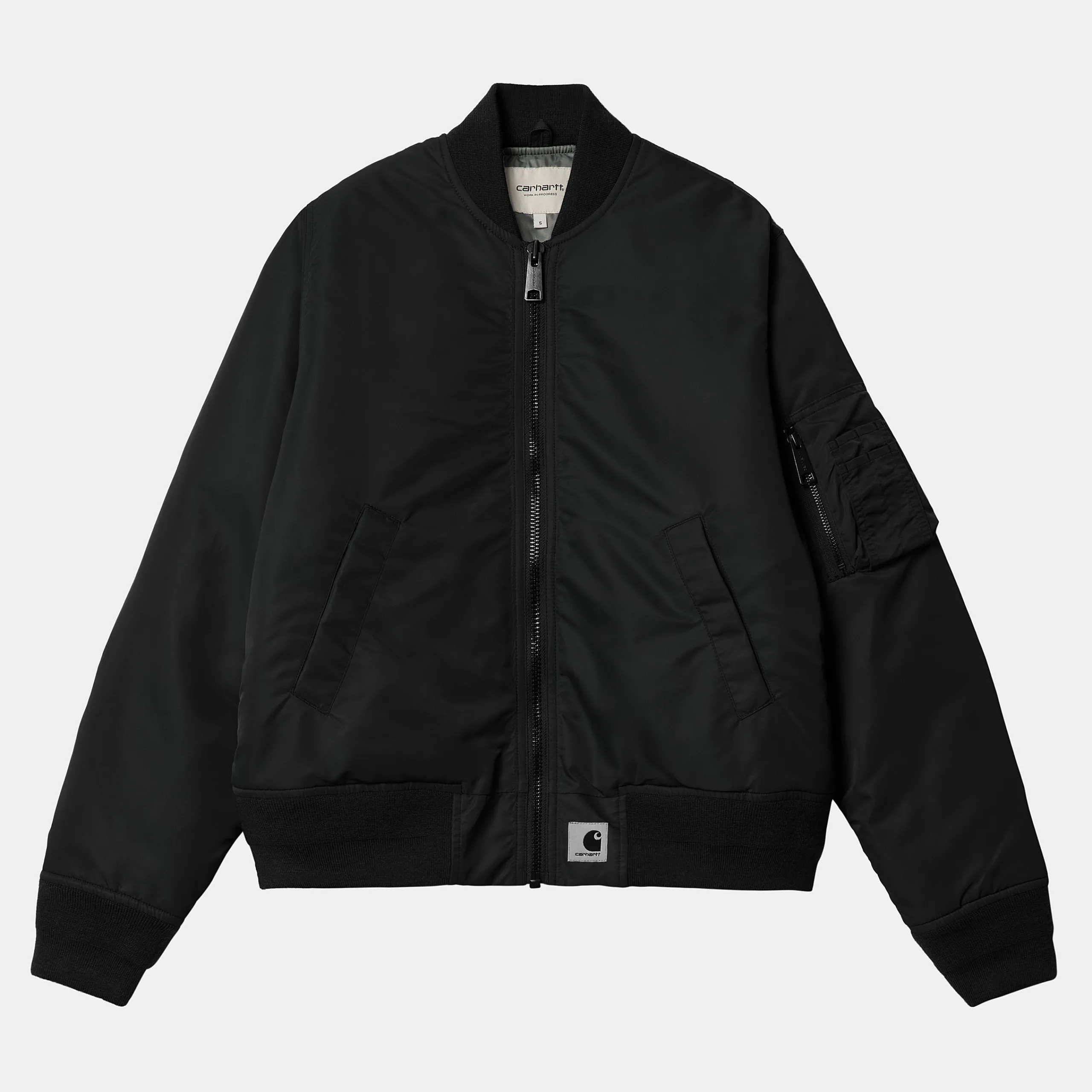 Jacken>Carhartt WIP W' Olten Bomber Black / Smoke Green