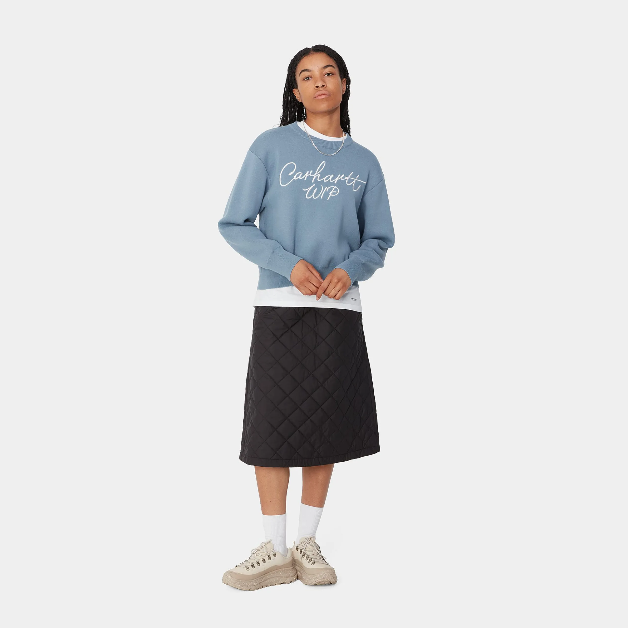 Strick>Carhartt WIP W' Signature Sweater Dusty Ice / Wax