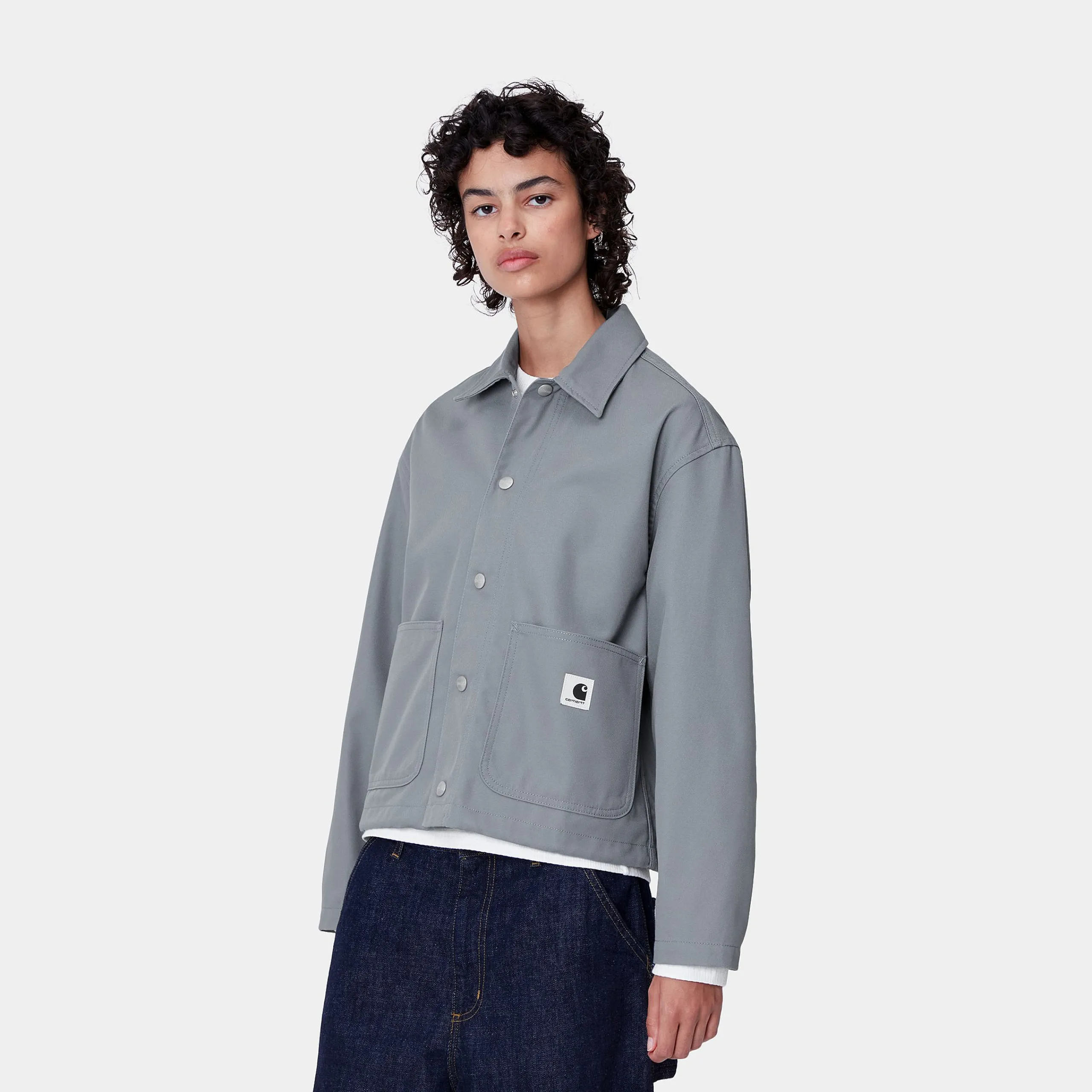 Jacken|Hemden>Carhartt WIP W' Simple Shirt Jac Dove Grey