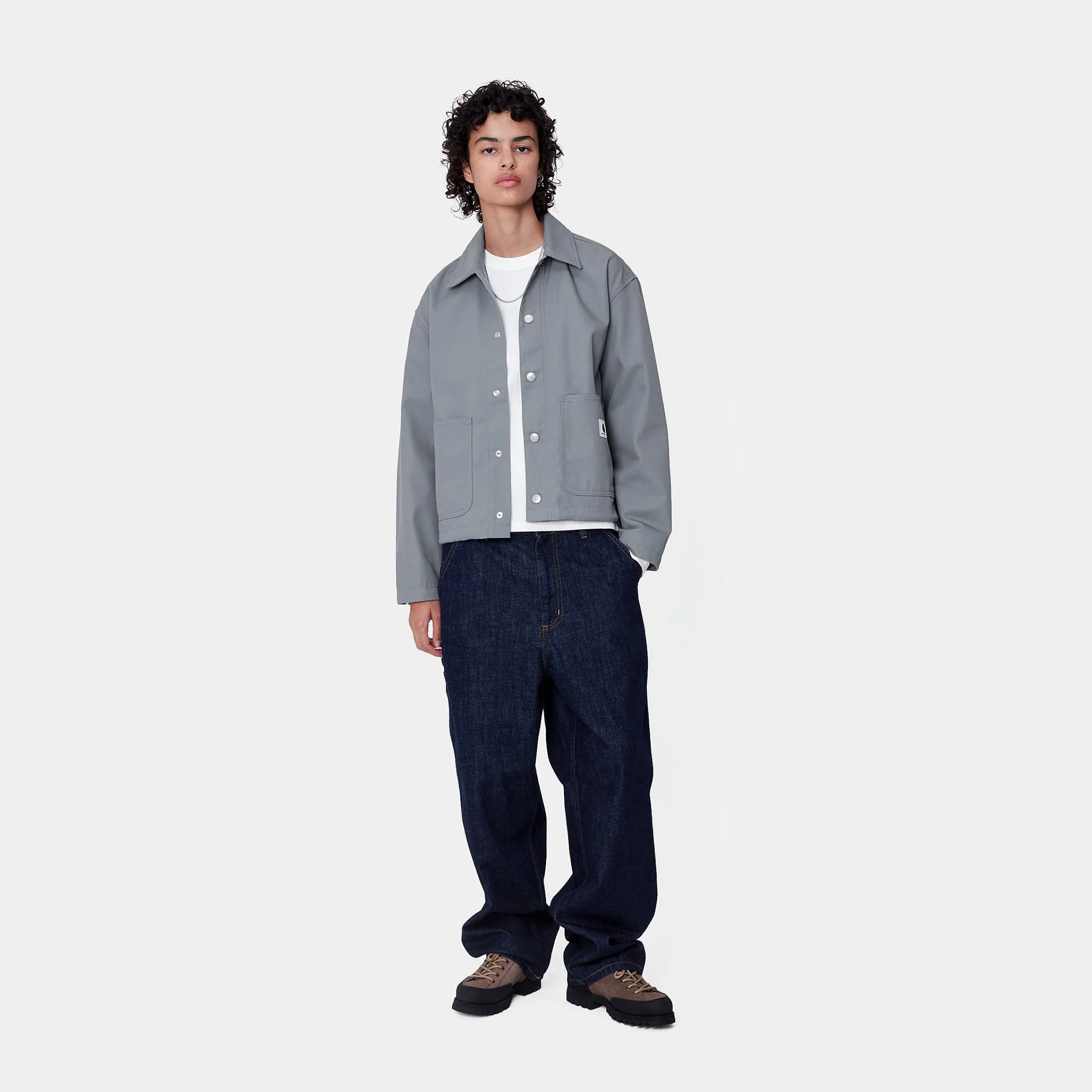 Jacken|Hemden>Carhartt WIP W' Simple Shirt Jac Dove Grey