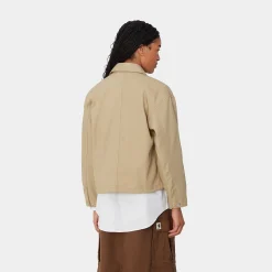 Jacken|Hemden>Carhartt WIP W' Simple Shirt Jac Leather