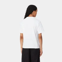 T-Shirts>Carhartt WIP W' S/S Ablaze T-Shirt White / Black