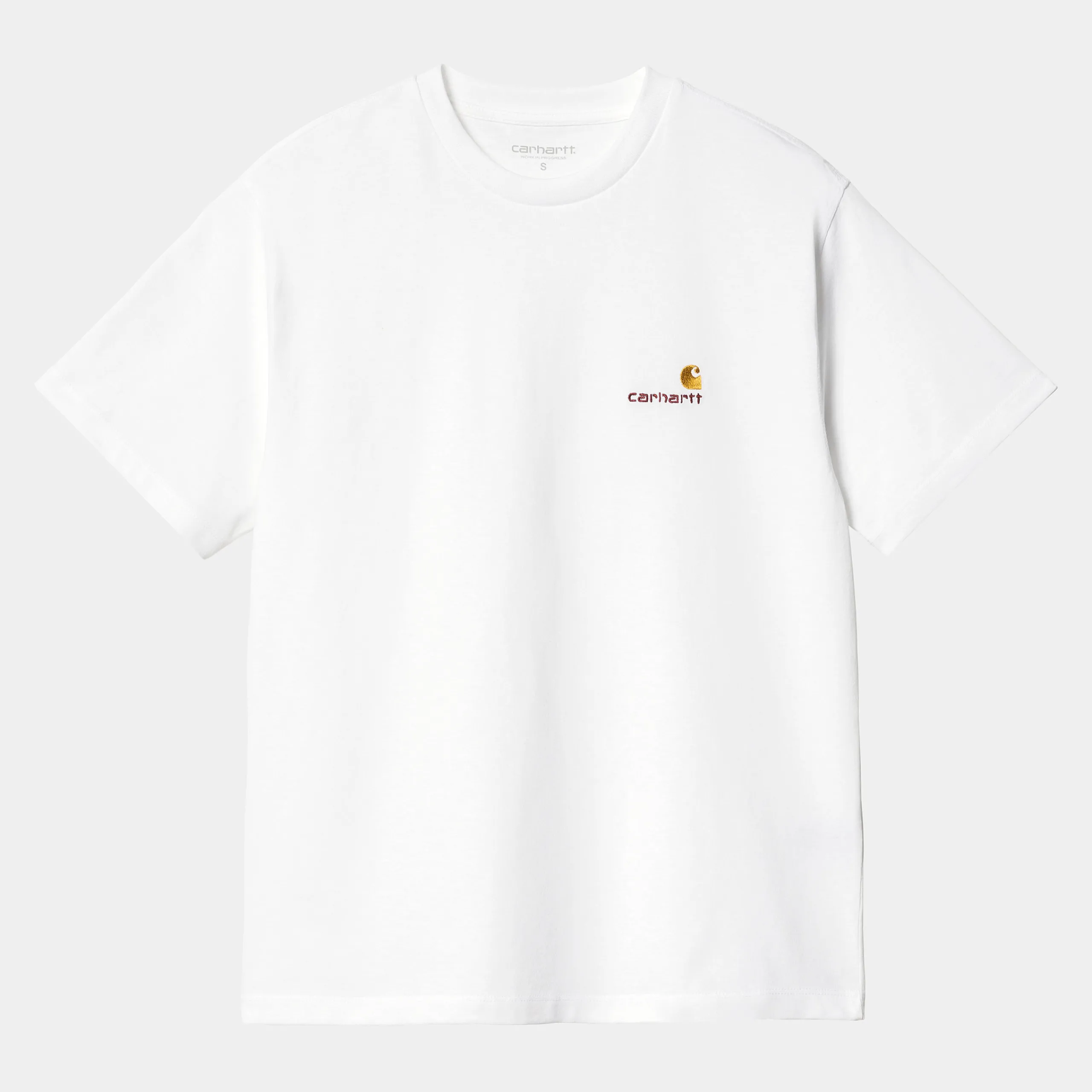 T-Shirts>Carhartt WIP W' S/S American Script T-Shirt White