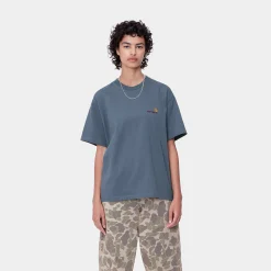 T-Shirts>Carhartt WIP W' S/S American Script T-Shirt Positano