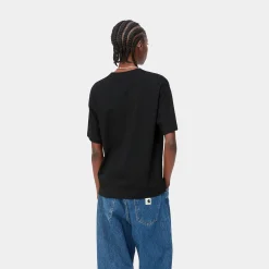 T-Shirts>Carhartt WIP W' S/S American Script T-Shirt Black